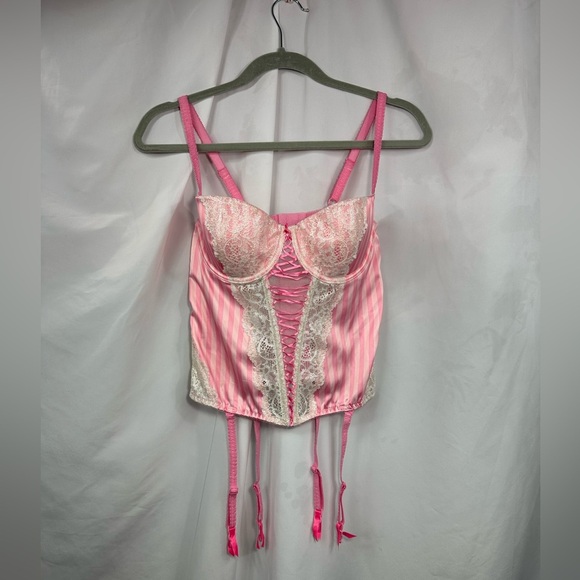Victoria's Secret Other - Victoria's Secret 2015 pink striped corset size 36C
